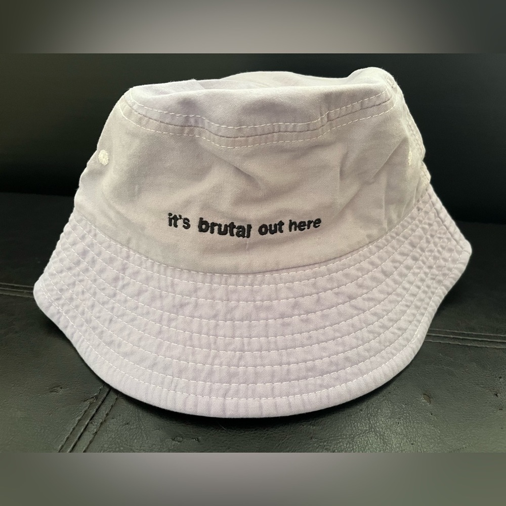Light purple Olivia Rodrigo bucket hat brutal